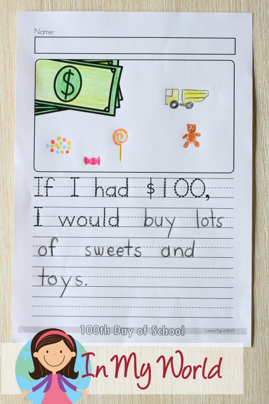 100th day of school worksheets