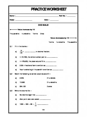 4th Grade Mental Math Worksheets - Multiplication Division 