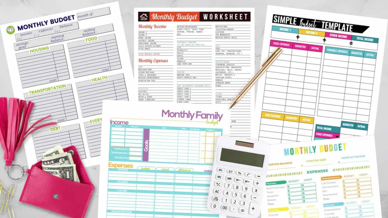 Day 19: Monthly Budget Worksheet