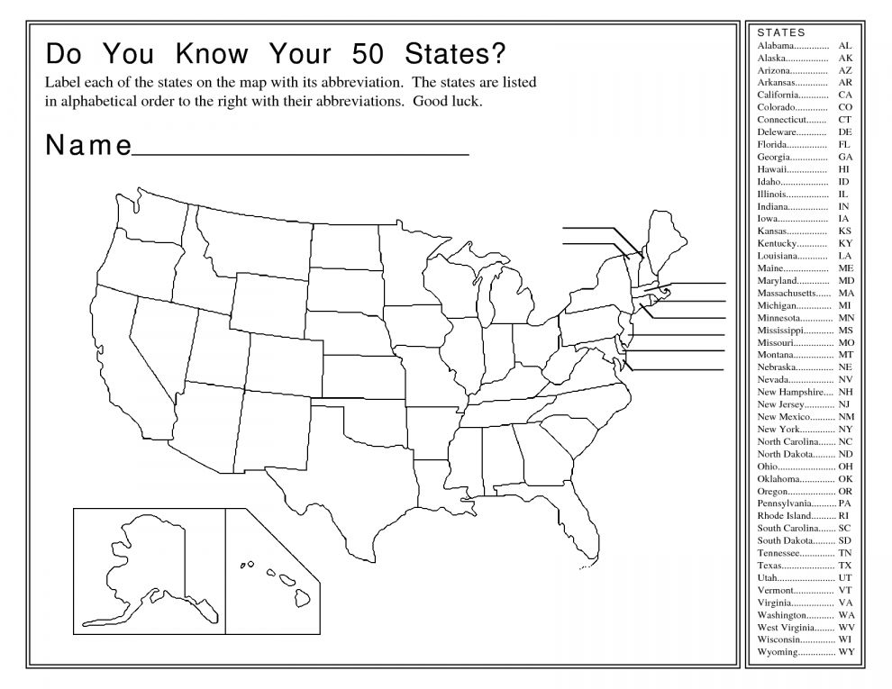 u s map worksheets