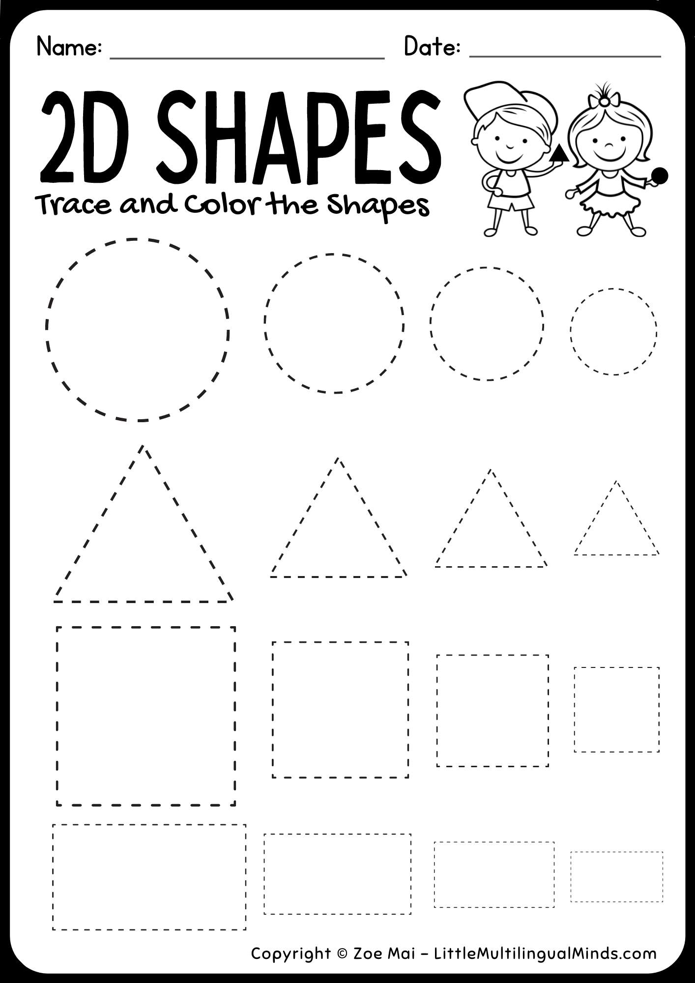 Preschool Shapes Worksheets | Free Printable Shapes Worksheets
