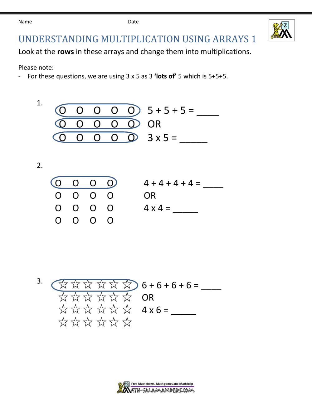 Free Math Worksheets template to customize and download