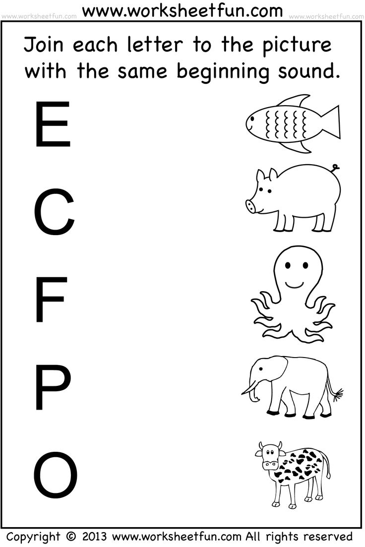 kindergarten worksheets free printable
