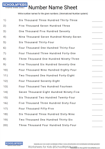 Numbers 1 to 10 - Count and Trace Number Words - Your Home Teacher