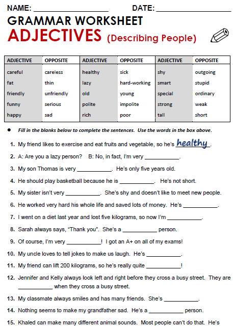 Daily Grammar Activities - Adjectives &amp; Adverbs - Worksheets 3rd