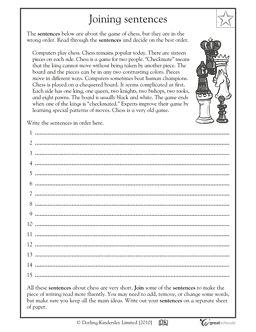 writing worksheets for 4th graders