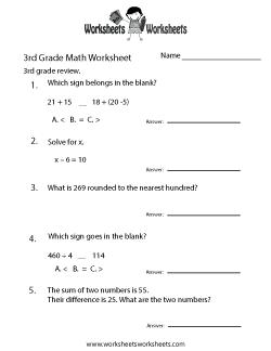 Common Core Math Worksheets 3rd Grade Multiplication - Printable 