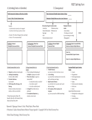 REBT Worksheets Bundle (Editable, Fillable, Printable PDFs)