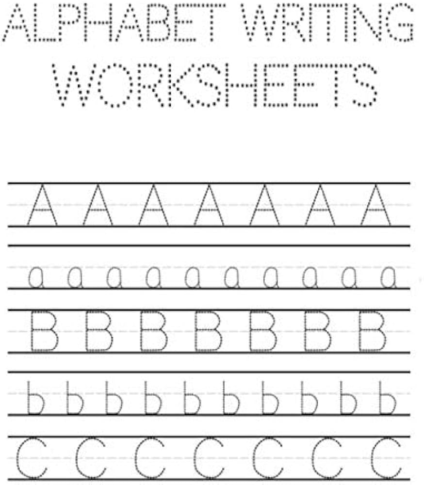 9 Printable Preschool Alphabet Worksheets. Letter Recognition - Etsy New Zealand