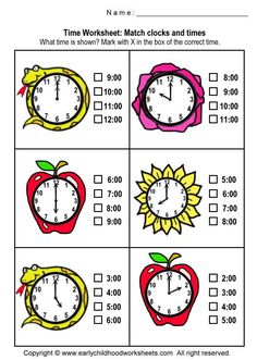 1st Grade Telling Time - Worksheets - free &  printable | Worsheets library