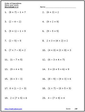Pre-AP Algebra 1 Practice Test & PDF Worksheets