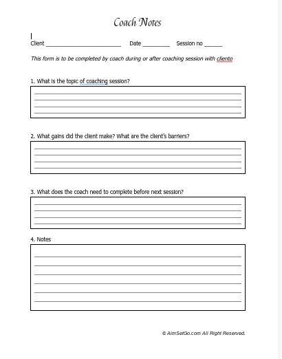 Health &  Life Coach Coaching Worksheet Templates Editable Canva 