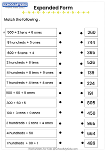 Free Expanded Form Worksheets Practice Writing Numbers In Expanded Form