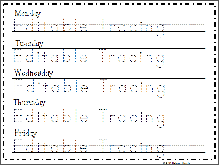Free Name Tracing Worksheets | Custom Name Tracing Generator
