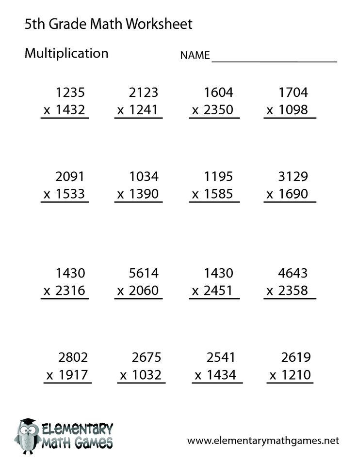 5th Grade Math Worksheets Free and Printable - Appletastic Learning