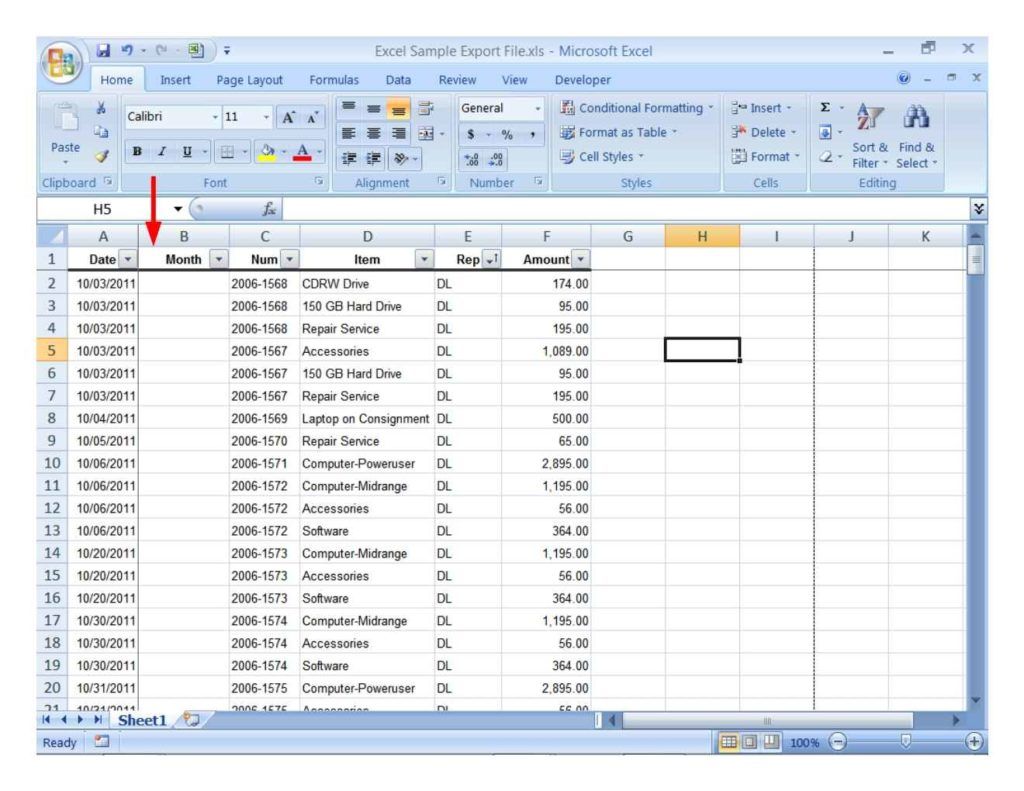 Filter Tool | Excel Practice Online