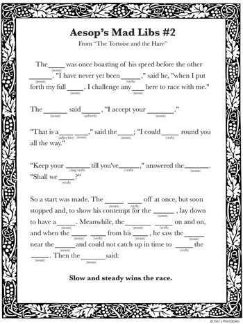 Rabbit Mad Libs Worksheets | 99Worksheets