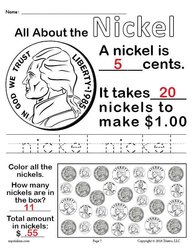 More Than Just a Worksheet - Math Money Exercises for 2nd Grade 