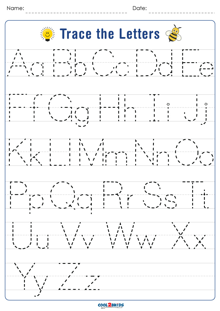 Printable Free Letter Tracing Worksheets (PDF Downloads): Tracing 