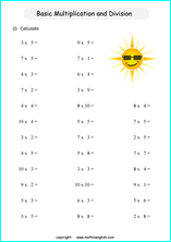 Third Grade Worksheets: Mixed Multiplication and Division | Math 