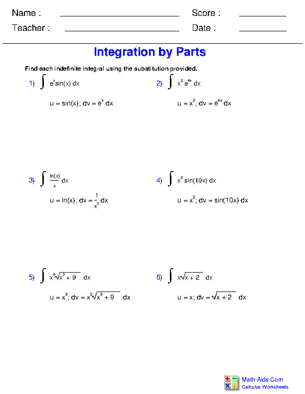 Calculus Worksheets | Ap calculus, Calculus, Mathematics worksheets
