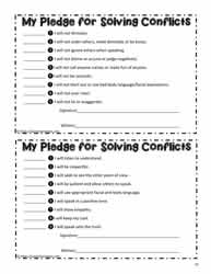 free printable conflict resolution worksheets