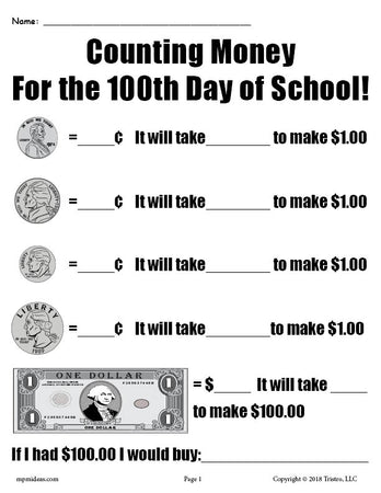 25 Circle the Correct Amount of Money Worksheets. Kindergarten  