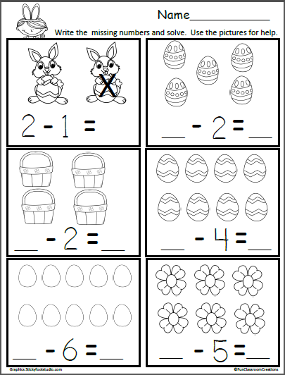 Easter Worksheets for kids