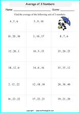 Mean Mode Median Worksheets | Mean Mode Median and Range Worksheets