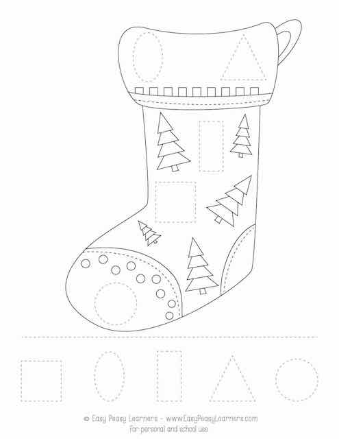easy christmas worksheets for preschool