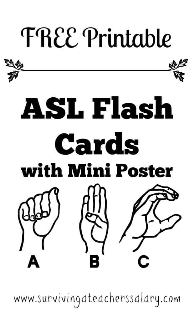 sign language worksheets