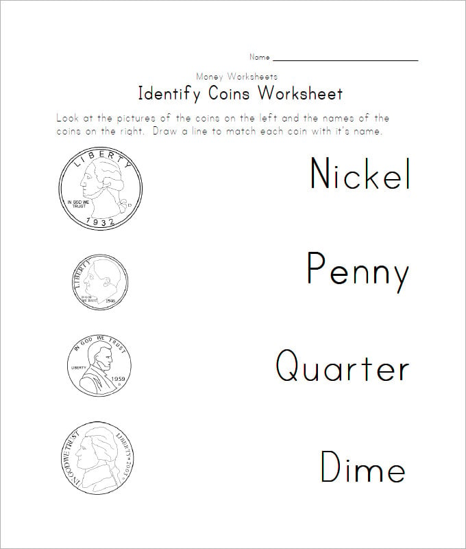 Free Math Worksheets for Counting Pennies and Nickels