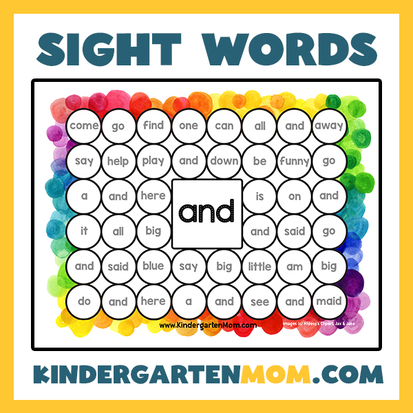 Kindergarten Worksheets - We have a series of free sight words 