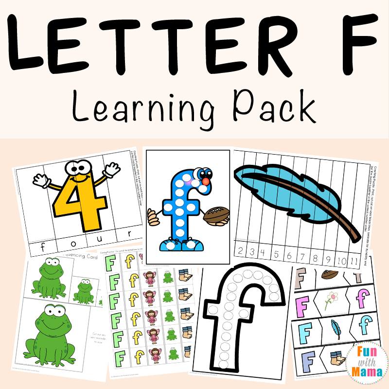 Letter F: Free Alphabet Worksheets for Kids | Roaming Rosie