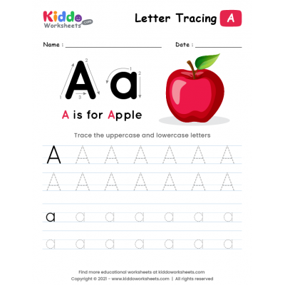 Download Letter Tracing Worksheet Royalty-Free Vector Graphic 