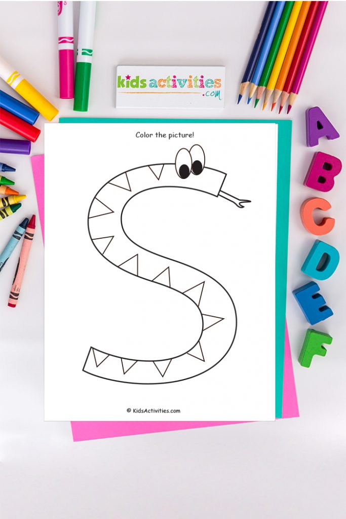 letter s worksheets for preschool