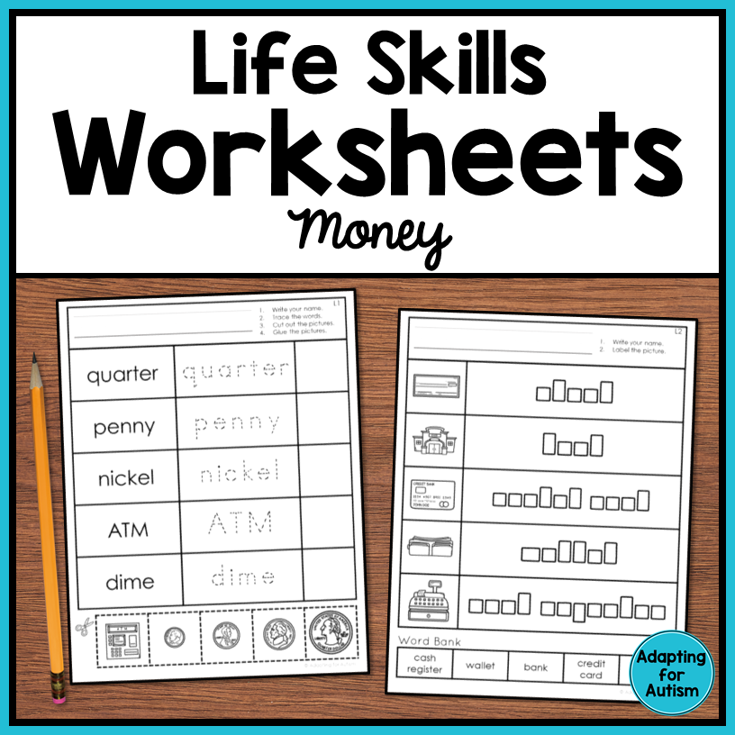 money skills worksheets