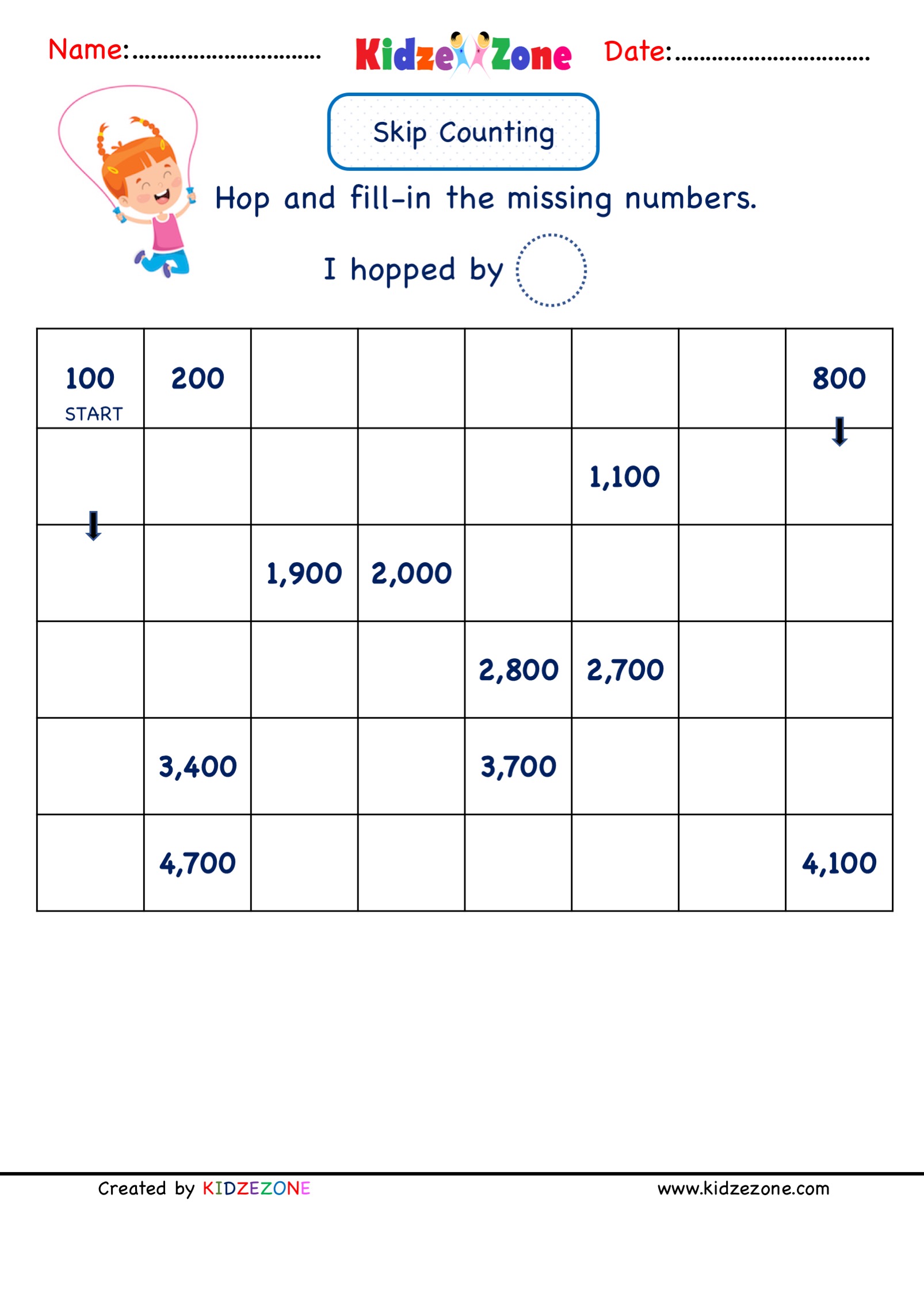 Counting to 100 By 1s Worksheets - 15 Worksheets.com