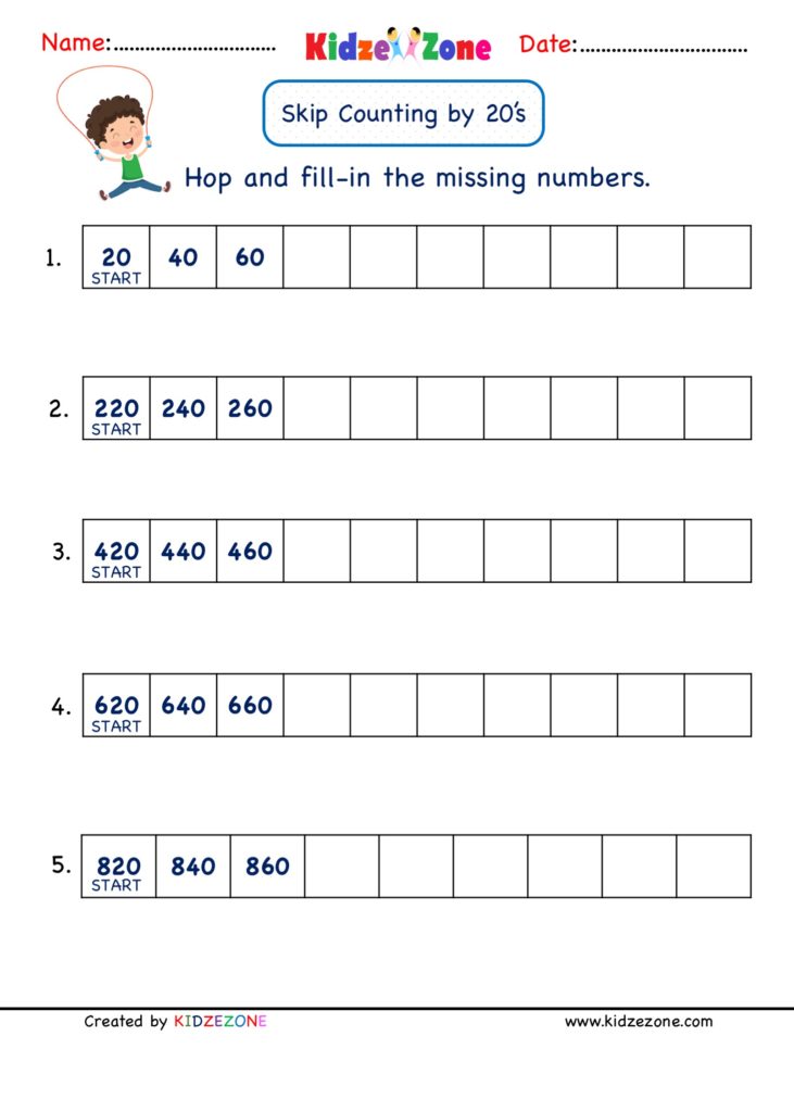 Teaching Preschoolers to Count to 20: Worksheets That Make