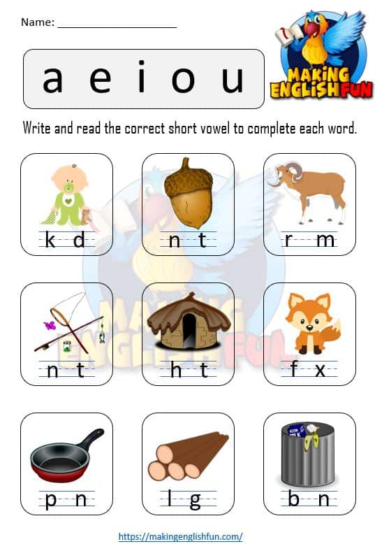 FREE CVC Words Games, Worksheets &  Activities