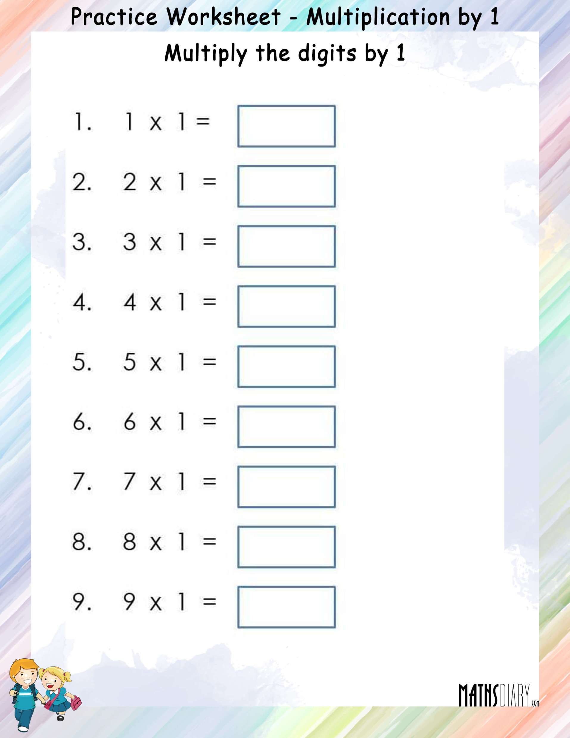Multiplication Worksheets Grade 3 with Answer Key