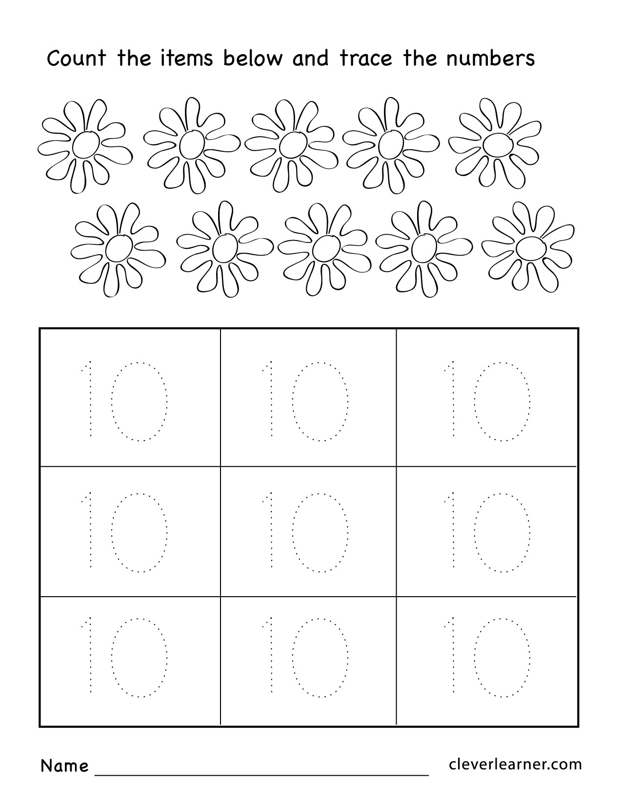 Join the Numbers 1 to 10 for Preschool - Free Printable PDF