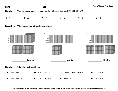 Decimal Place Value Worksheet by Drummer Chick Arithmetic | TPT
