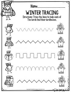⛄ FREE Winter Worksheets for Preschoolers and Kindergarten