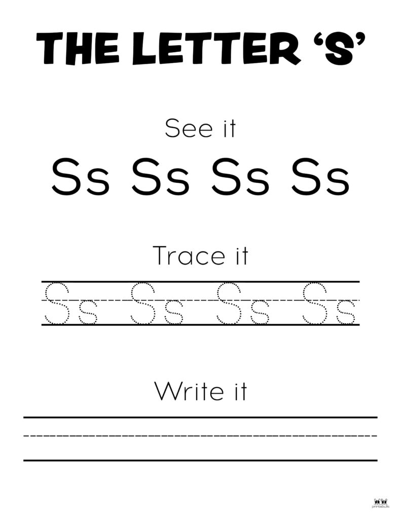 Find The Letter S Worksheets Easy Peasy And Fun Membership