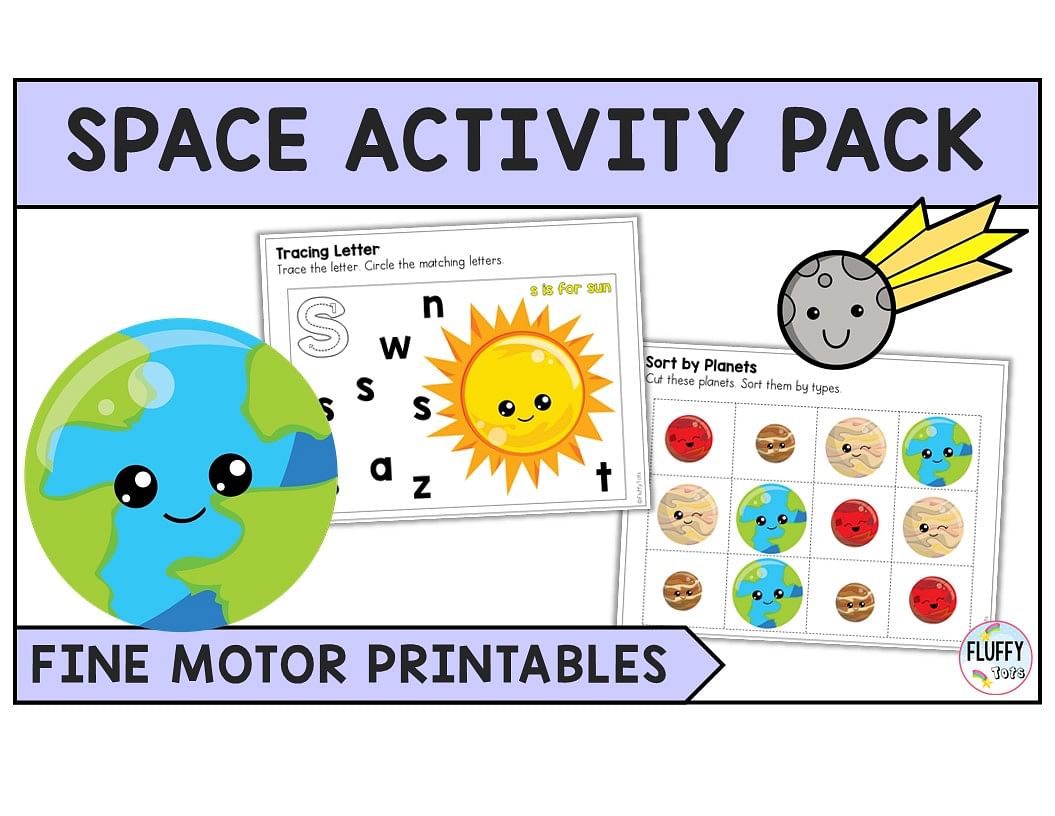 Comet Worksheet: Space Maze Free Printable for Kids