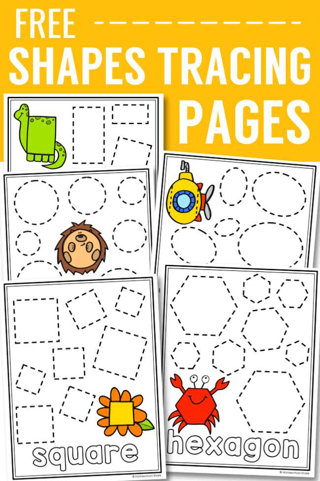 Free Shapes Worksheets for Preschoolers. TeachersMag.com