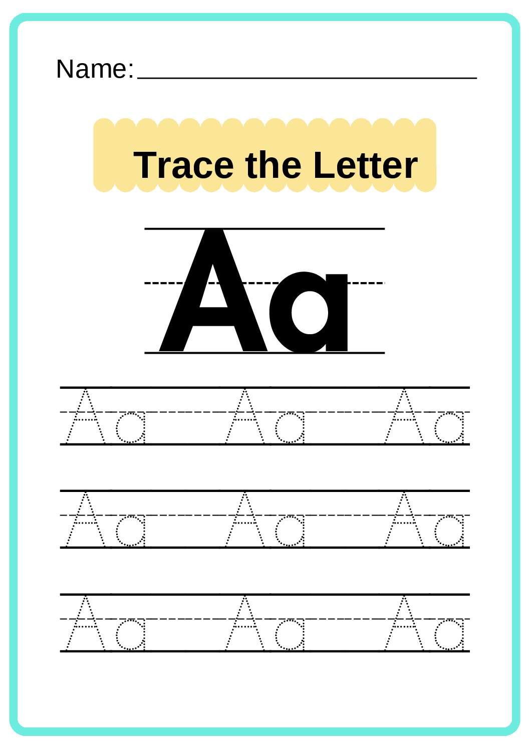 Letter S Tracing Worksheet, Big Font - KidzeZone