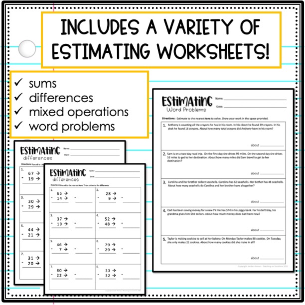value worksheets