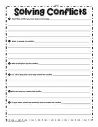 Conflict Resolution Situation Cards | Conflict Resolution 